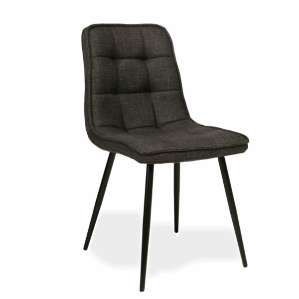 Chaise FOLK - Colorée et cossue grâce a son assise rembourrée et son passe-poil épais.