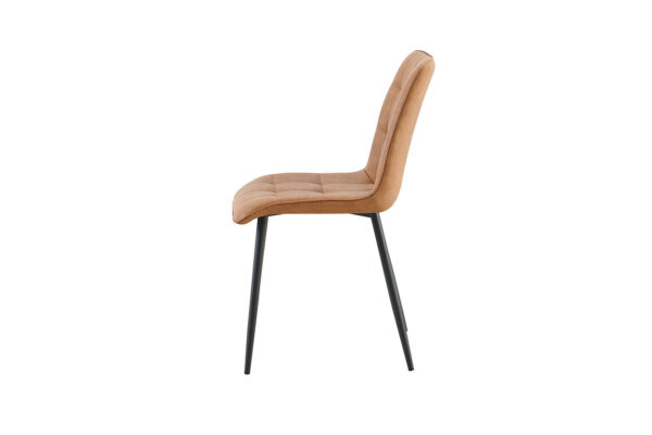 Chaise en PU disponible en trois coloris avec metal noir