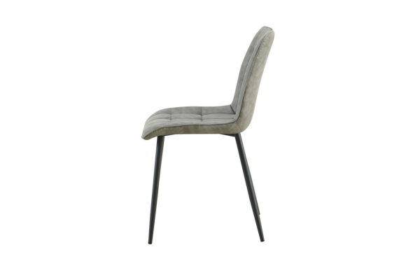 Chaise en PU disponible en trois coloris avec metal noir