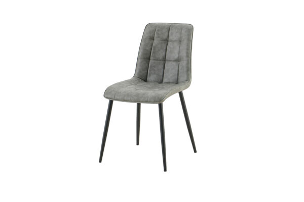 Chaise en PU disponible en trois coloris avec metal noir