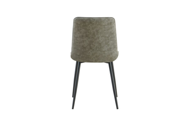 Chaise en PU disponible en trois coloris avec metal noir