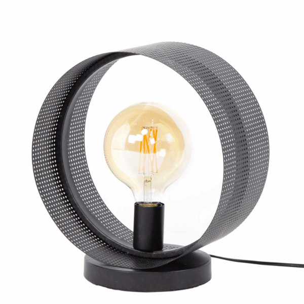Lampe à poser en métal style industriel avec ampoule a filament apparente