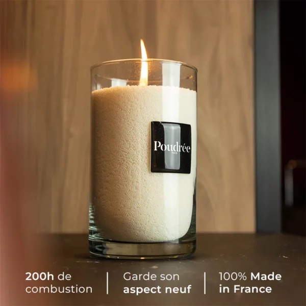 Bougie Poudrée Paris en perles de cire 500 g – idée cadeau déco originale