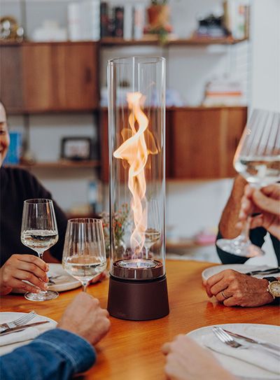 Coffret cadeau cheminée de table höfats SPIN 900 et 1200 chez Bois et Déco