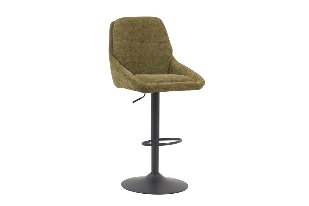 Chaise de bar SABINE réglable en hauteur coloris vert.