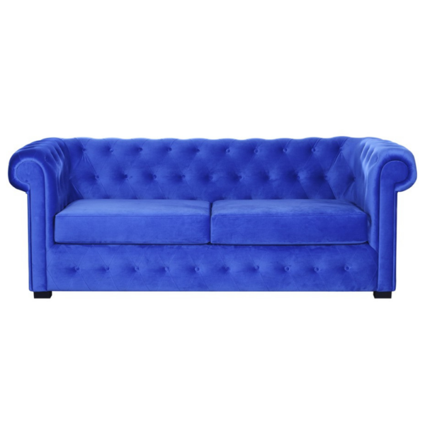 Canapé CHESTER fabriqué en Espagne par la maison Almansa Lingea Confort (ALC). Large choix de tissus disponibles. Style Chesterfield.