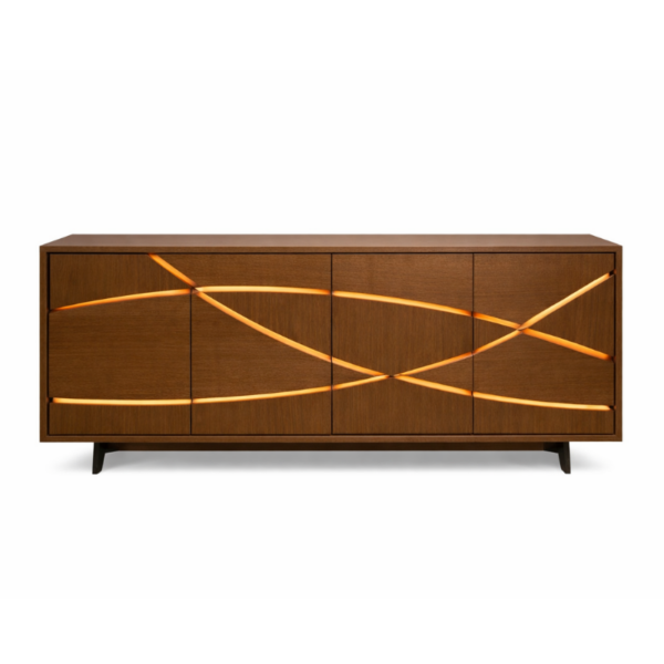 Enfilade SANTORIN en destockage disponible immédiatement dans notre magasin Bois & Déco. Fabrication portugaise par CACIO