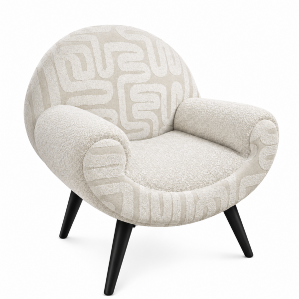 Fauteuil ALC disponible sur mesure dans plus de cent tissus différents. Fabrication espagnole. Moderne et confortable