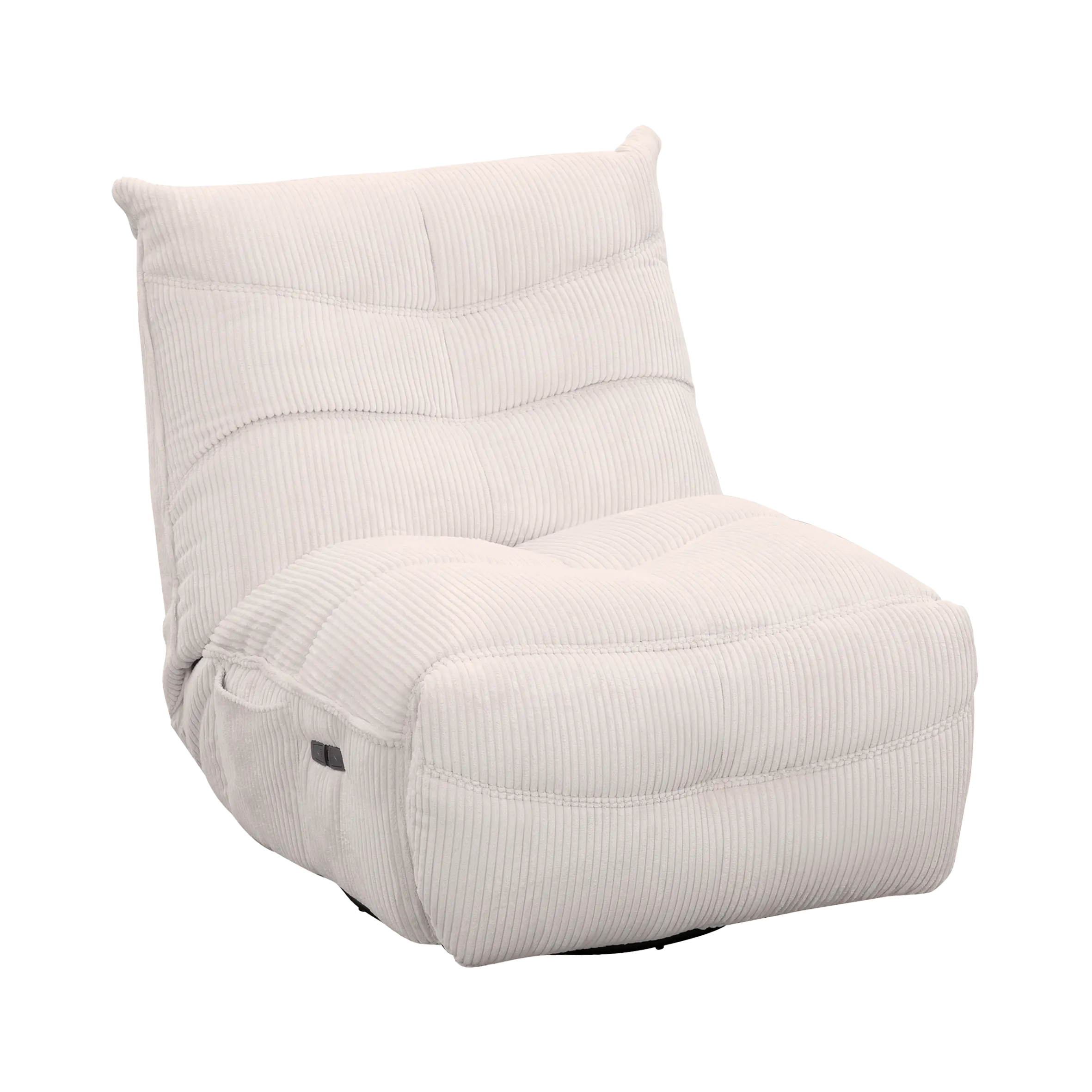 SMOOTHIE, le fauteuil électrique relax en velours côtelé disponible en plusieurs coloris