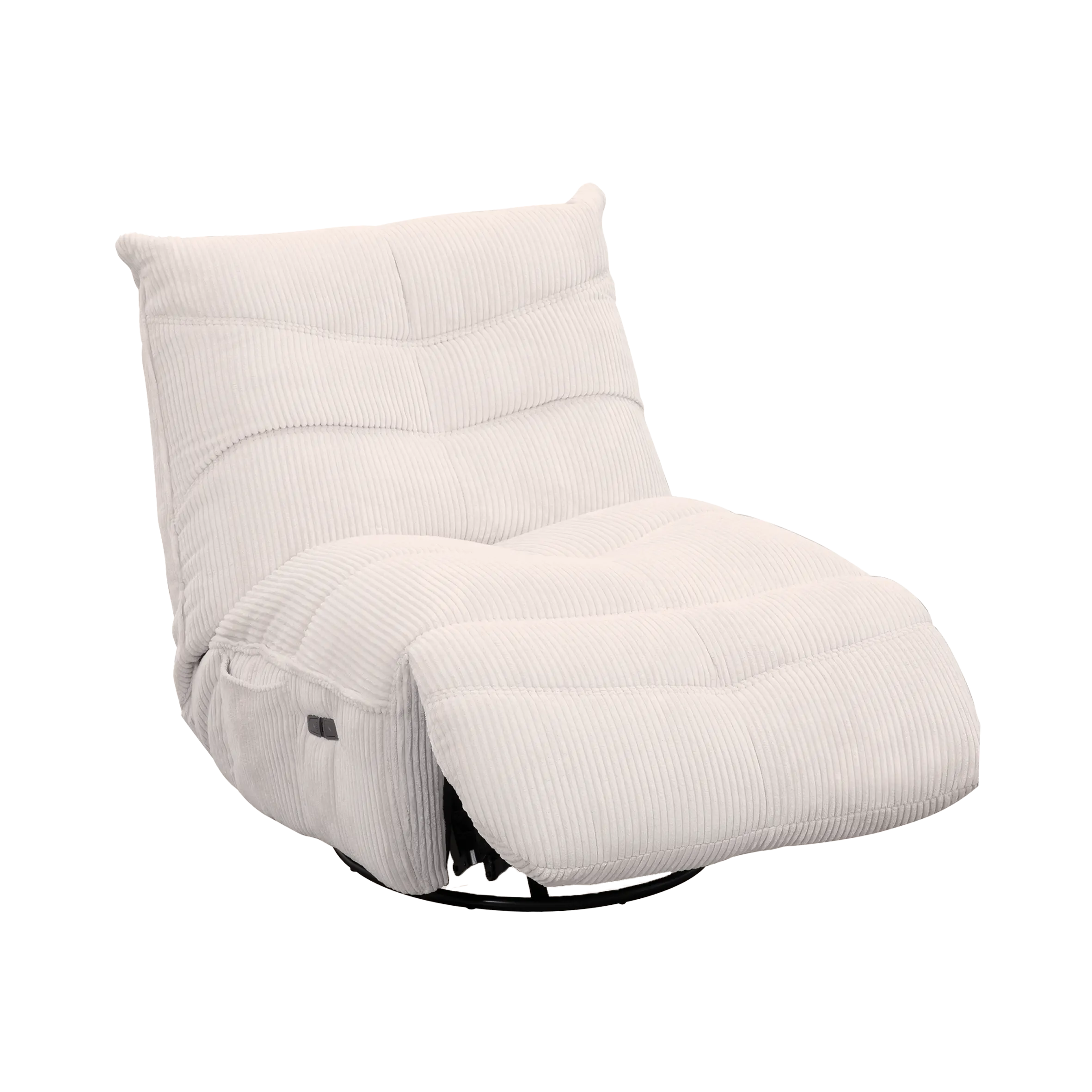 SMOOTHIE, le fauteuil électrique relax en velours côtelé disponible en plusieurs coloris