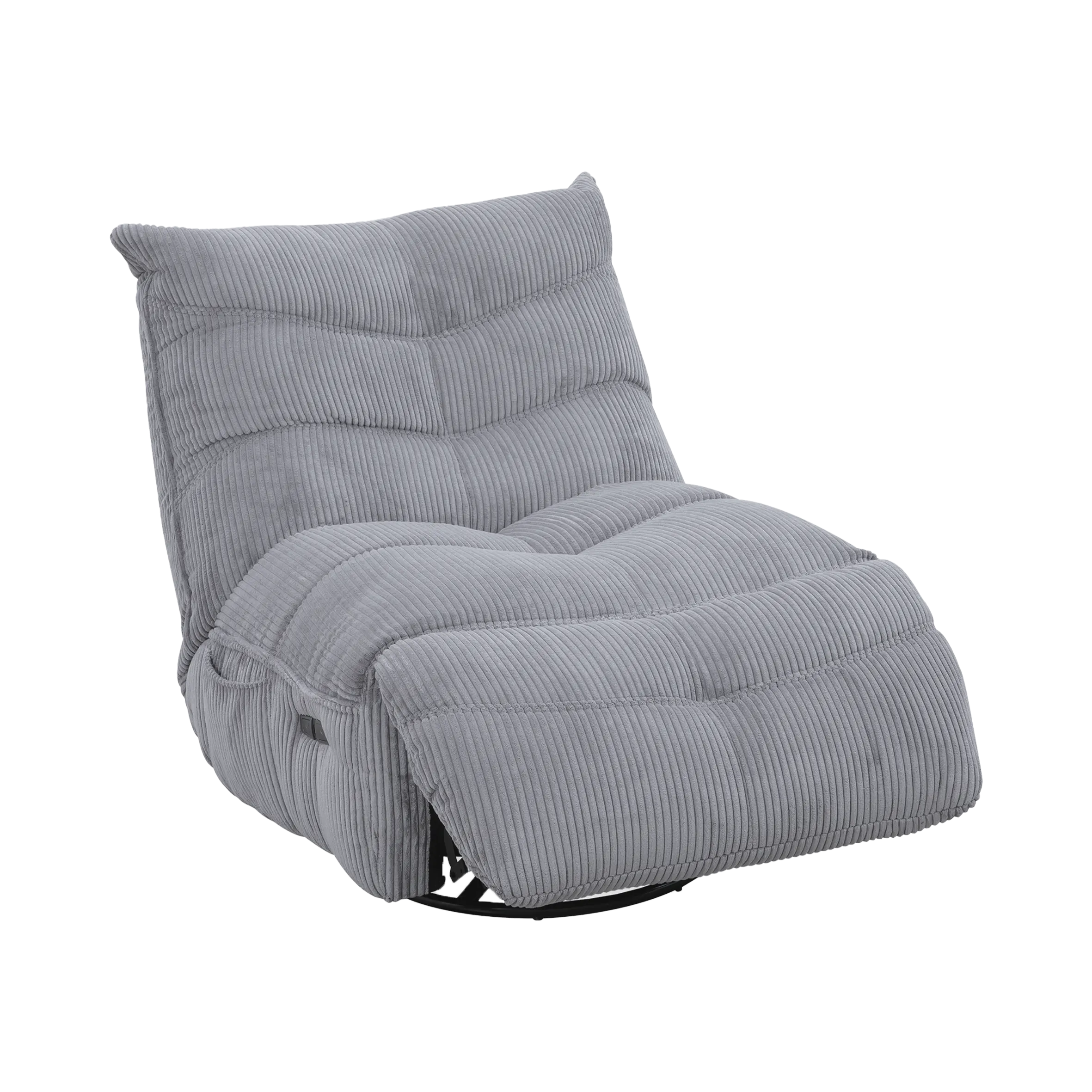SMOOTHIE, le fauteuil électrique relax en velours côtelé disponible en plusieurs coloris
