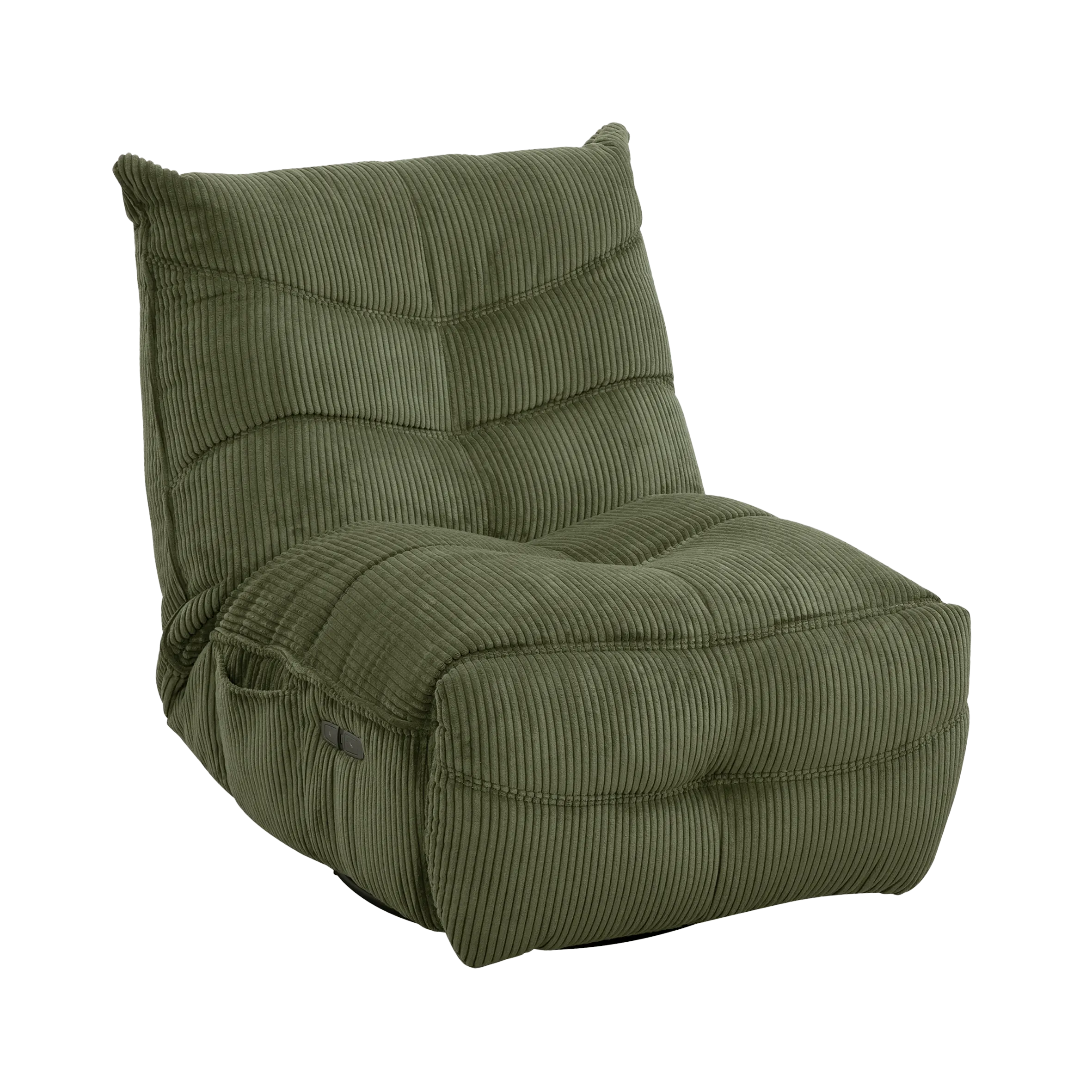 SMOOTHIE, le fauteuil électrique relax en velours côtelé disponible en plusieurs coloris