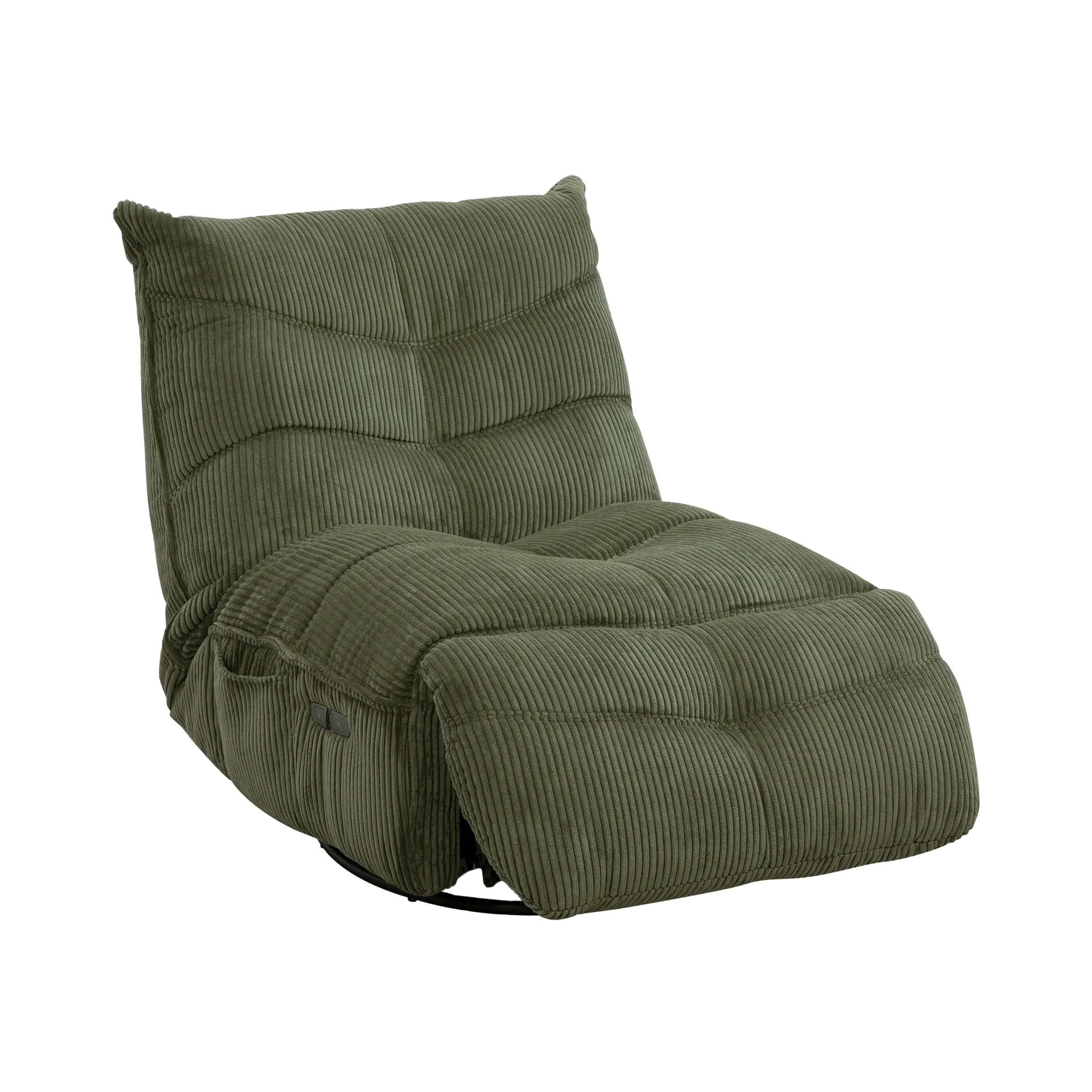SMOOTHIE, le fauteuil électrique relax en velours côtelé disponible en plusieurs coloris