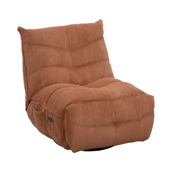 SMOOTHIE, le fauteuil électrique relax en velours côtelé disponible en plusieurs coloris