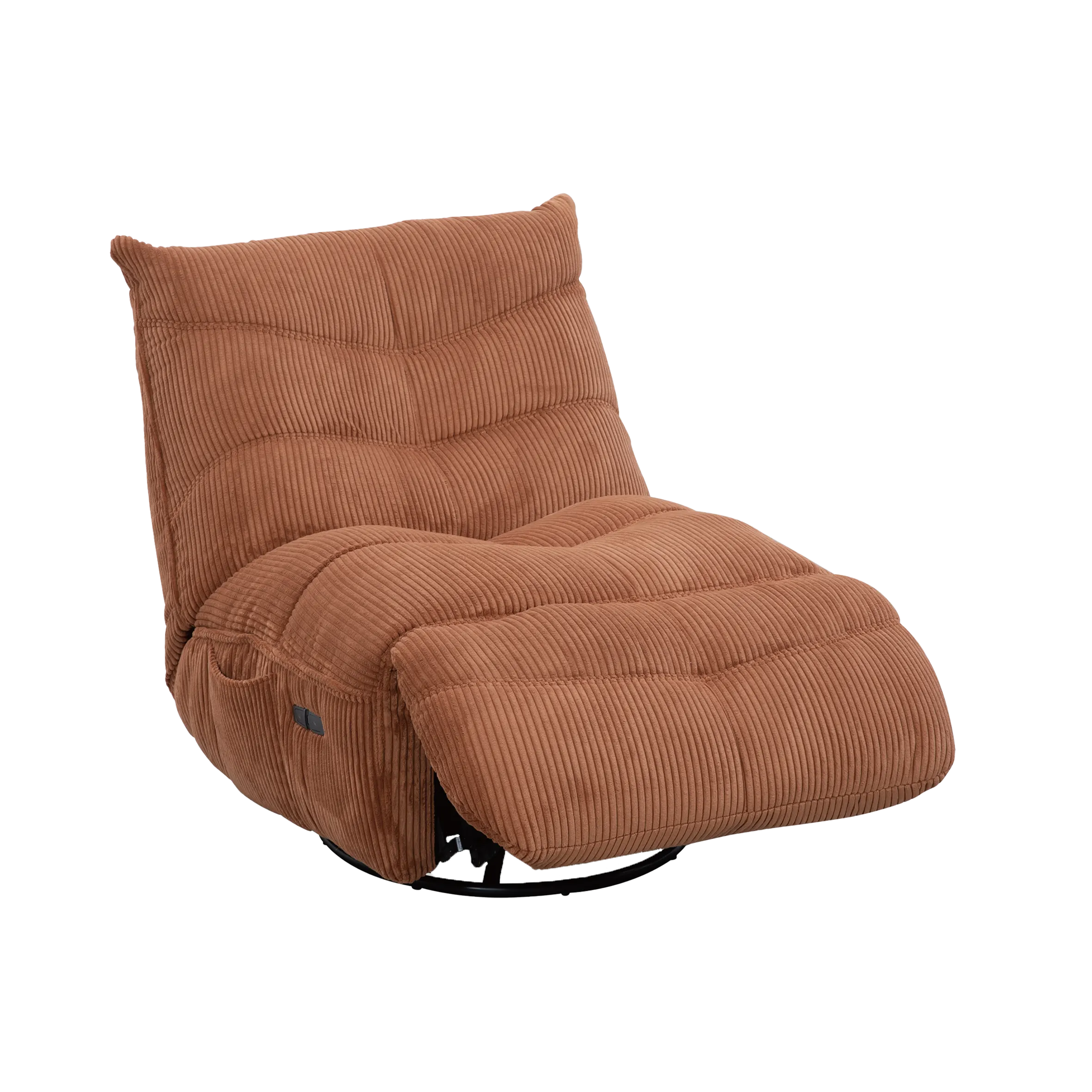 SMOOTHIE, le fauteuil électrique relax en velours côtelé disponible en plusieurs coloris