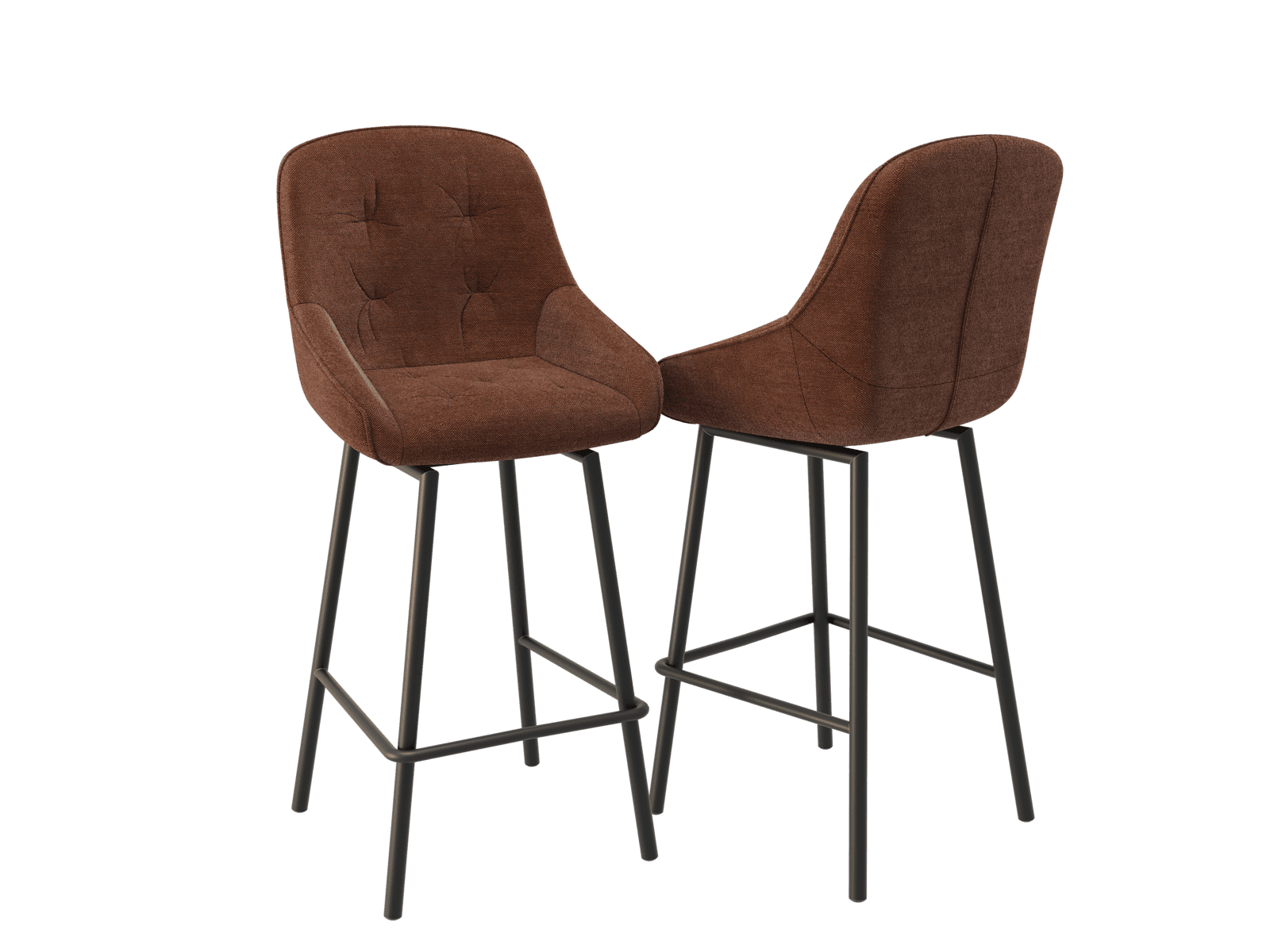 Tabouret de bar terracotta disponibles en hauteur d'assise 65cm et 75 cm et dans plusieurs coloris.