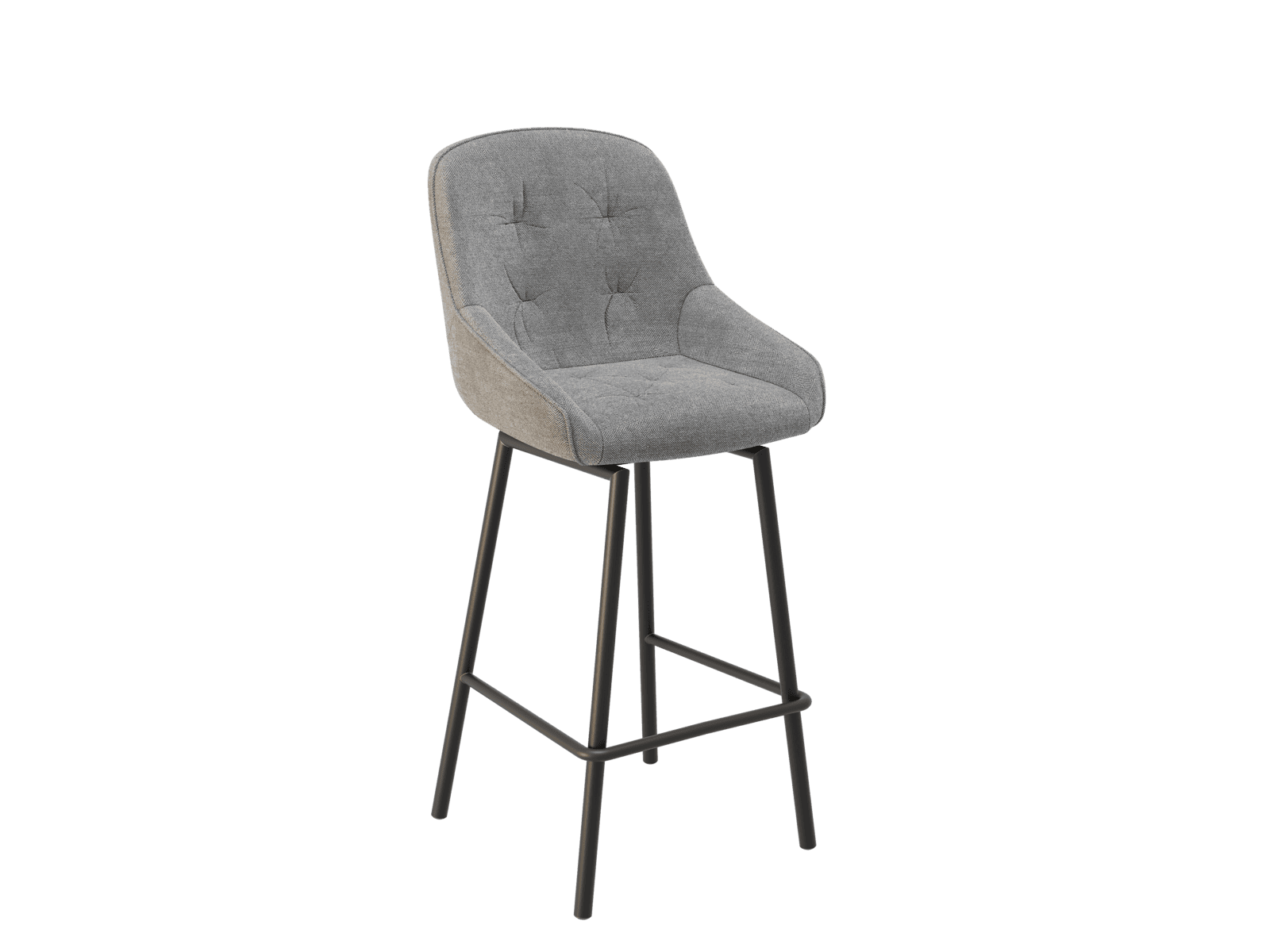 Tabouret de bar gris disponibles en hauteur d'assise 65cm et 75 cm et dans plusieurs coloris.