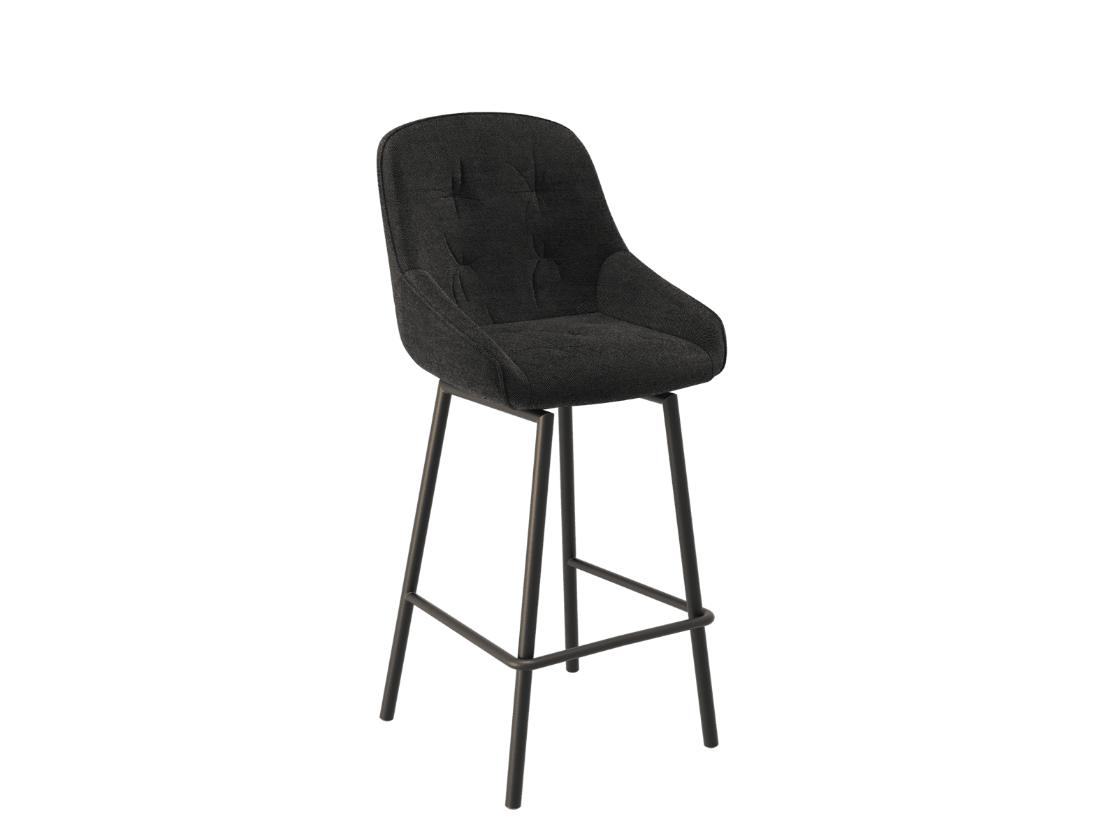 Tabouret de bar anthracite disponibles en hauteur d'assise 65cm et 75 cm et dans plusieurs coloris.